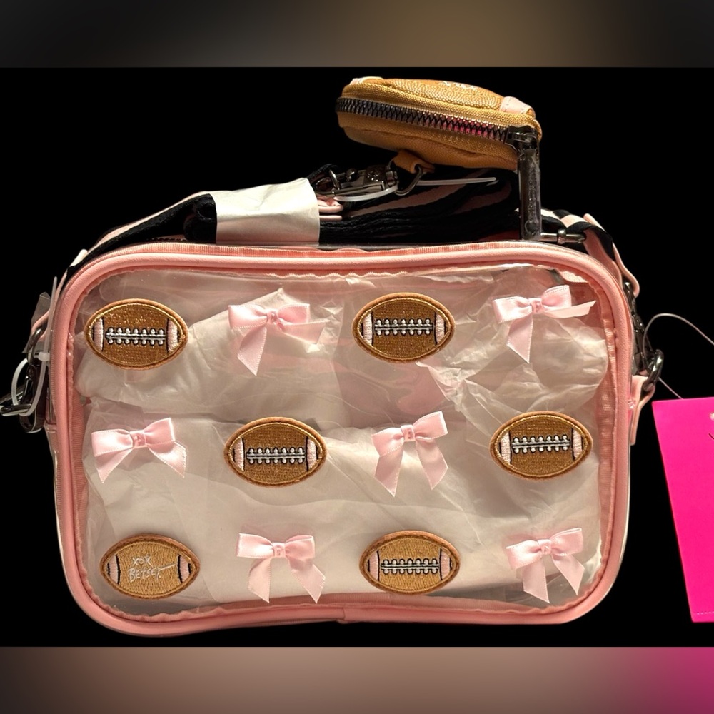 NWT•Betsey Johnson Clear Cheer Stadium bag - Picture 6 of 7